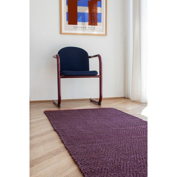 Passatoia burgundy in iuta 70x150 cm Notes – Mette Ditmer Denmark-image-1