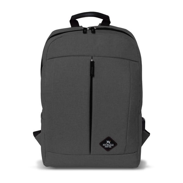 Zaino grigio con porta USB My Valice GALAXY Smart Bag - Myvalice-image-3