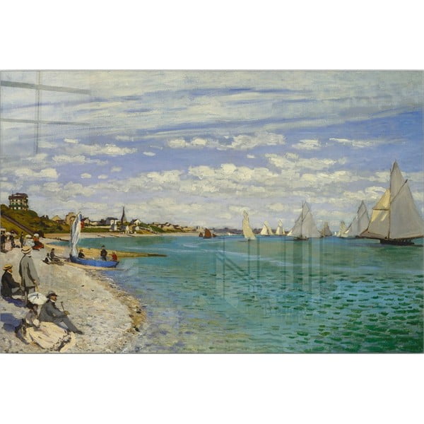Pittura su vetro 100x70 cm Claude Monet - Wallity