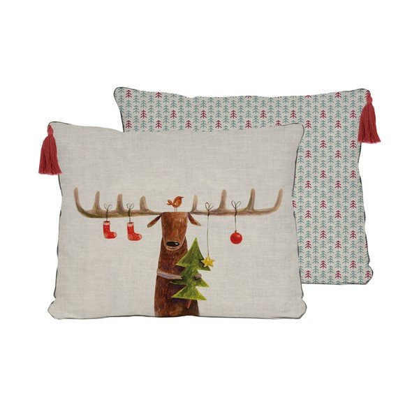 Cuscino decorativo natalizio 35x50 cm Reindeer - Little Nice Things-image-3