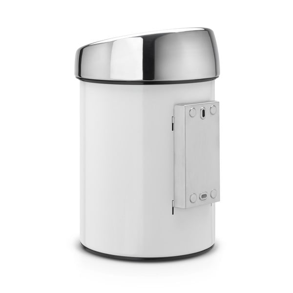 Bidone touch in acciaio bianco 3 l Touch Bin - Brabantia-image-3