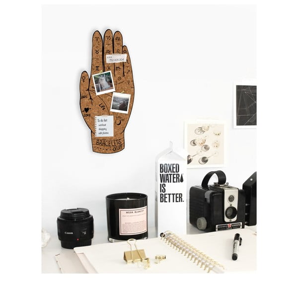 Bacheca in sughero a forma di mano Rainbow, 50 x 57 cm Hand - Really Nice Things-image-1