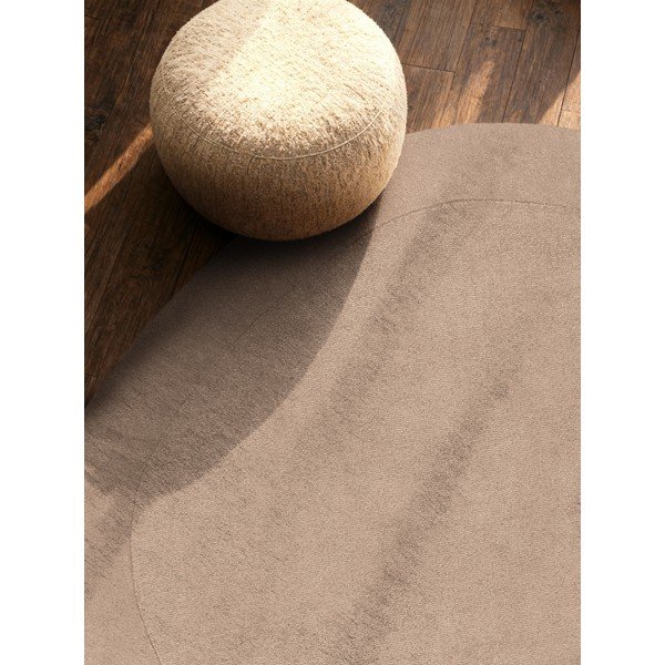 Tappeto rotondo beige in misto lana tessuto a mano ø 160 cm Kari Organic – Villeroy&Boch-image-2