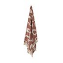 Coperta marrone in cotone riciclato 130x160 cm Salobre – Bloomingville