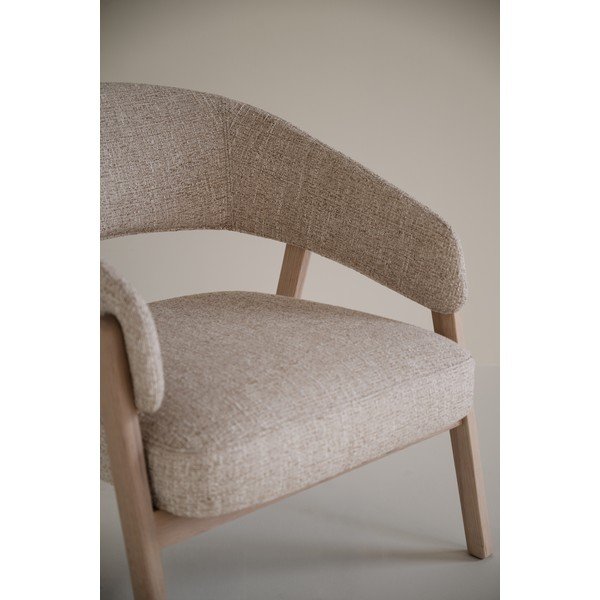 Poltrona beige/colore naturale chiaro Barnaby – Rowico-image-2