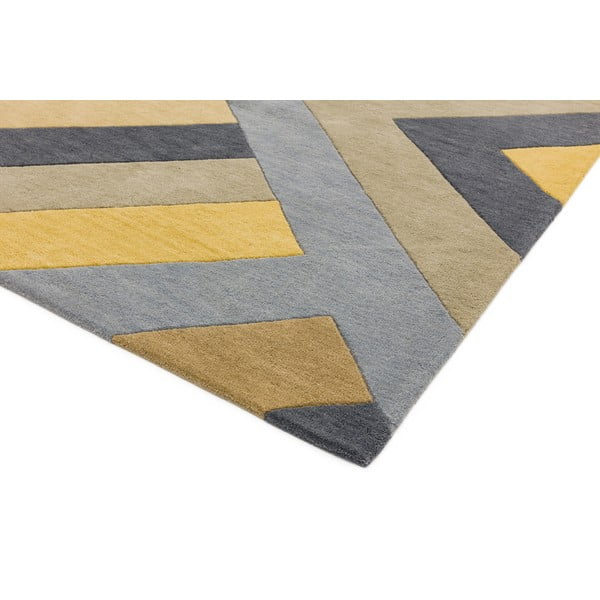 Tappeto grigio e giallo Big Zig, 160 x 230 cm Reef - Asiatic Carpets-image-2
