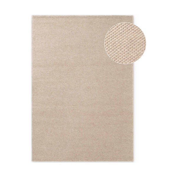 Tappeto beige in lana tessuto a mano 160x230 cm Lyon Beans – Elle Decoration