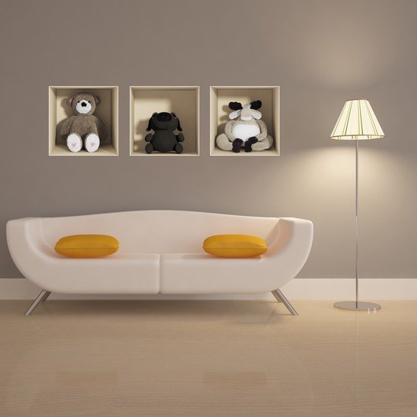 Set di 3 adesivi con effetto 3D Giocattoli - Ambiance-image-1