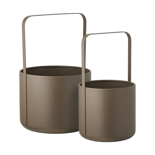 Set di coprivaso in metallo 2 pz ø 24,5 cm Tule – House Nordic