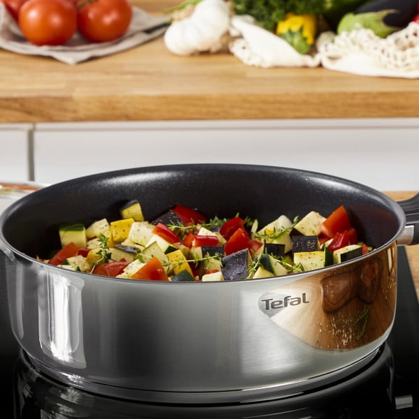 Padella in acciaio inox con coperchio ø 24 cm Cook Eat - Tefal-image-2