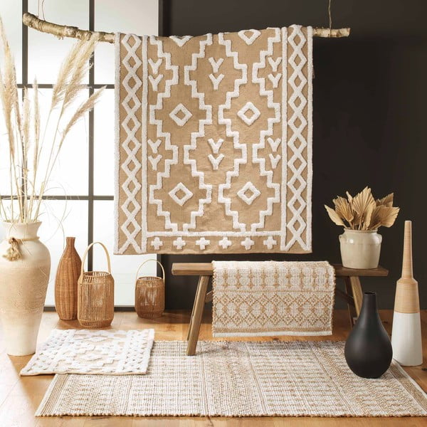 Tappeto beige in misto iuta 120x170 cm Medine – douceur d'intérieur-image-1