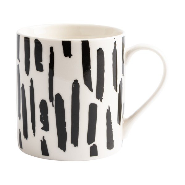Tazza in ceramica bianca e nera Dash - Navigate