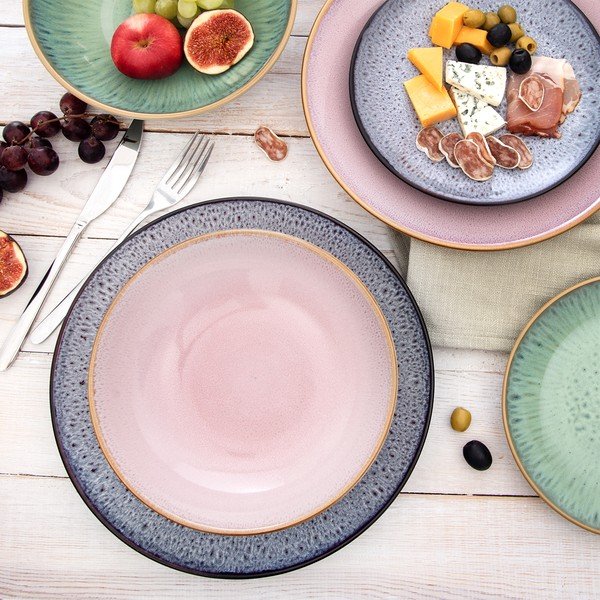 Piatto fondo rosa in ceramica ø 20,5 cm Glaze – Orion-image-3