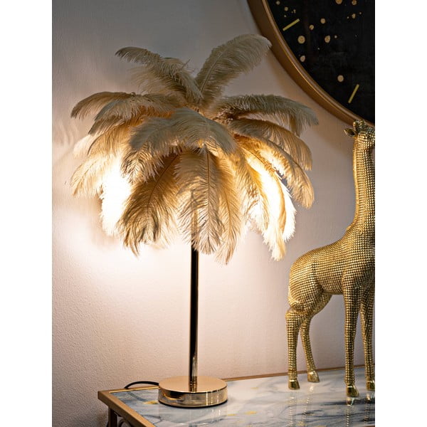 Lampada da tavolo color oro (altezza 55 cm) Palm - Mauro Ferretti-image-1