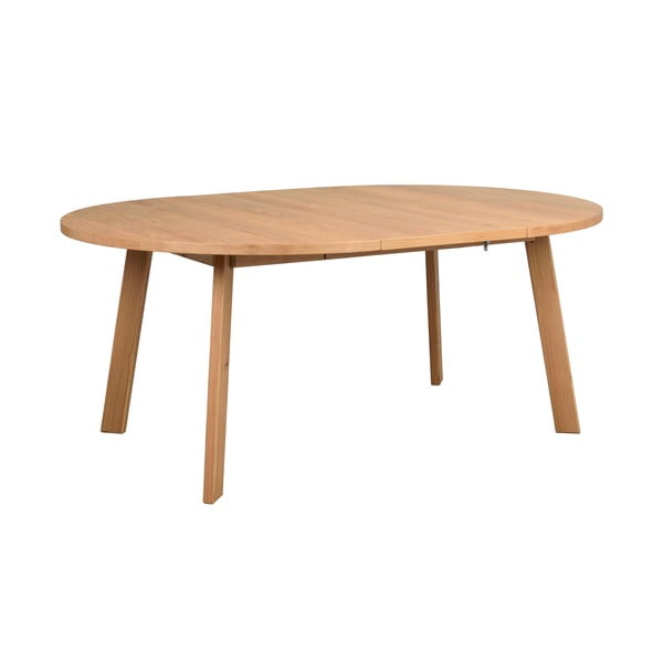 Tavolo da pranzo rotondo pieghevole in rovere naturale ø 130 cm Glenside - Rowico-image-2