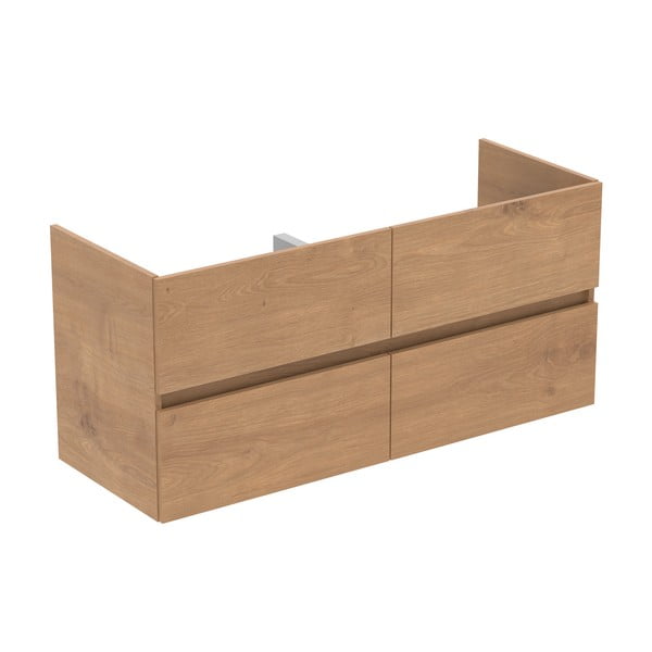 Mobile a sospensione per sottolavabo in rovere naturale 120x55 cm Eurovit+ - Ideal Standard-image-2