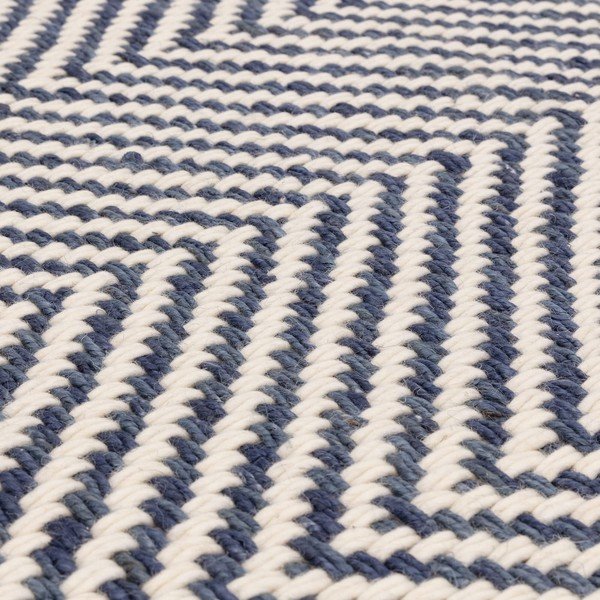 Tappeto blu scuro in misto iuta tessuto a mano 200x290 cm Vigo – Asiatic Carpets-image-1