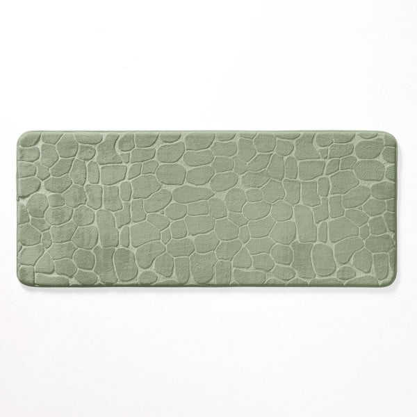 Tappetino da bagno verde 50x120 cm Ricochet - douceur d'intérieur