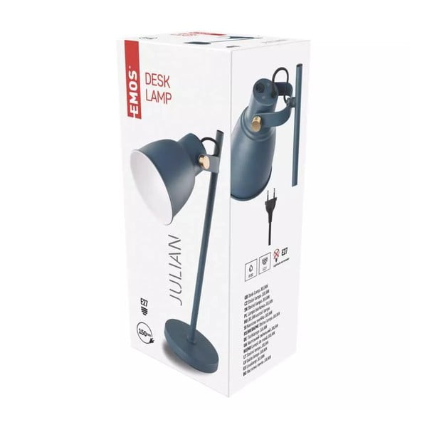 Lampada da tavolo blu (altezza 46 cm) Julian - EMOS-image-2