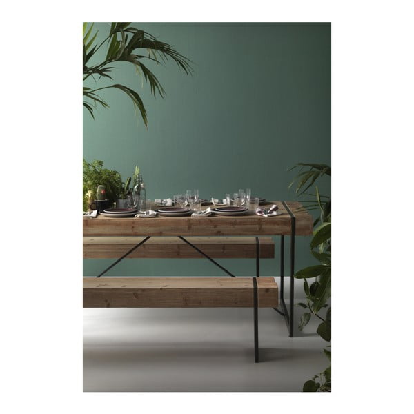 Tavolo da pranzo con gambe in metallo Robusto, 200 x 90 cm - Geese-image-1