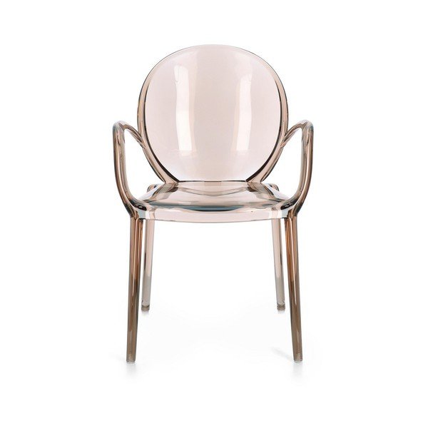 Sedia da esterno marrone chiaro in plastica Camilla – Bizzotto-image-2