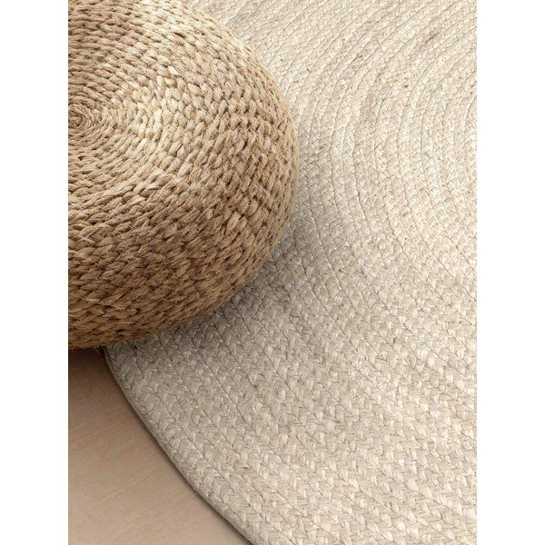Tappeto color crema in iuta reversibile/tessuto a mano 160x230 cm Braided – Hanse Home-image-3