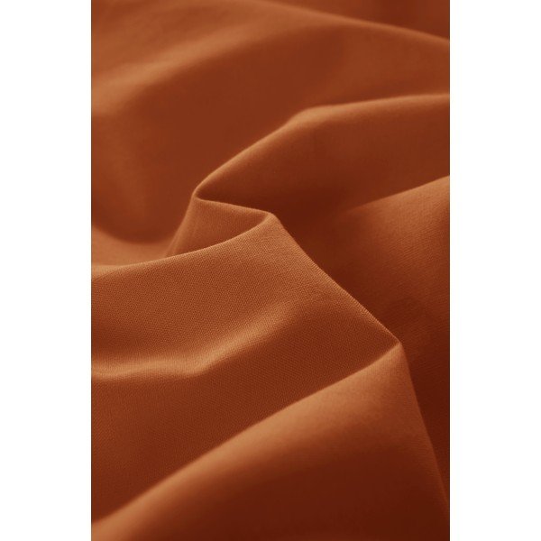 Set copripiumino e federa color terracotta in cotone organico per letto singolo 140x200 cm Zack – Jotex-image-3