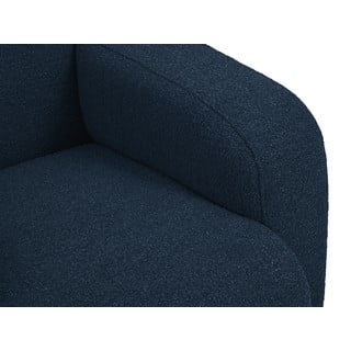 Poltrona bouclé blu scuro Molino - Micadoni Home