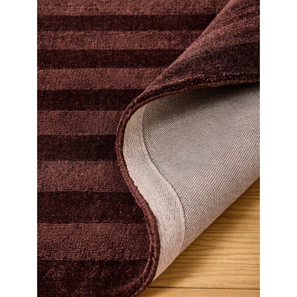 Tappeto burgundy in fibre riciclate tessuto a mano 160x230 cm Connor – MADE-image-4