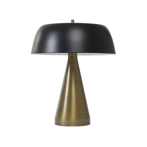 Lampada da tavolo in nero-bronzo (altezza 43 cm) Lando - Light & Living