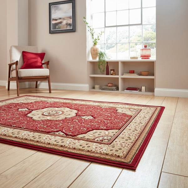 Tappeto rosso Heritage, 140 x 80 cm - Think Rugs-image-1