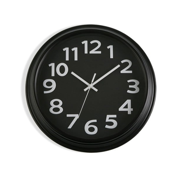 Orologio da parete nero In Time, ⌀ 32,7 cm - Versa