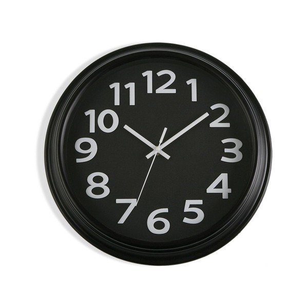 Orologio da parete nero In Time, ⌀ 32,7 cm - Versa