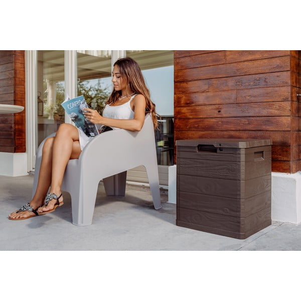 Scatola portaoggetti da giardino marrone scuro Woodys - Toomax-image-1
