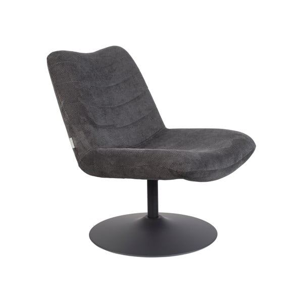 Poltrona in velluto grigio scuro Bubba - Zuiver