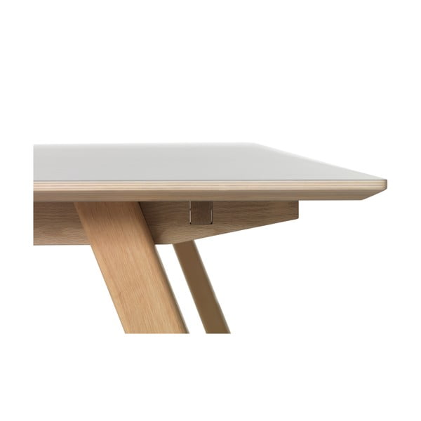 Tavolo da pranzo grigio , 180 x 90 cm Bilbao - Unique Furniture-image-4