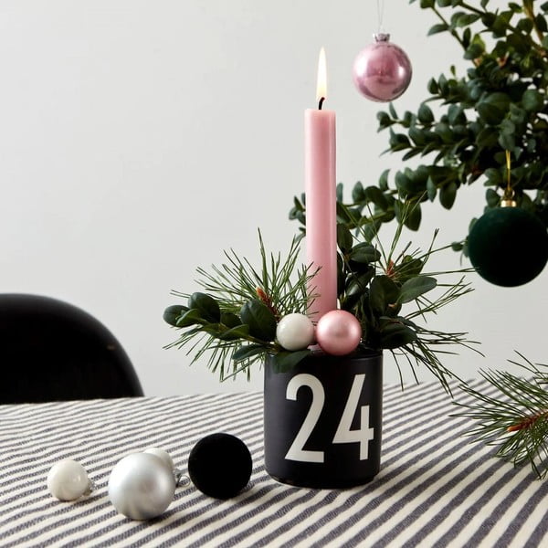 Candeliere in porcellana nera - Design Letters-image-3