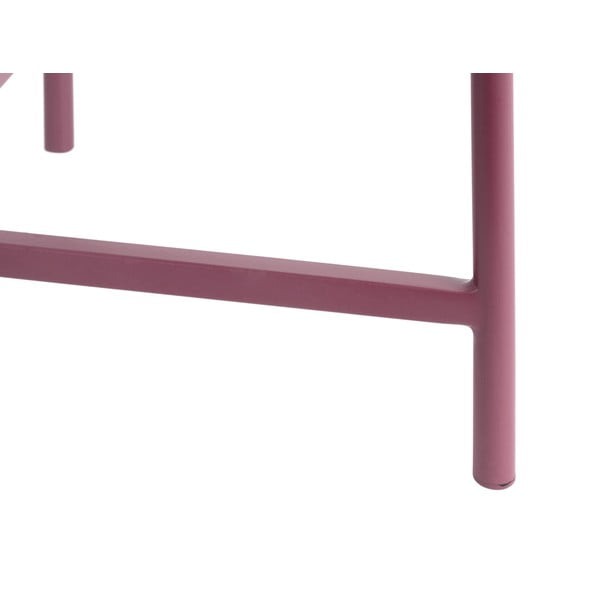 Tavolino da salotto rotondo color malva in metallo ø 50 cm Meseta  – Leitmotiv-image-3