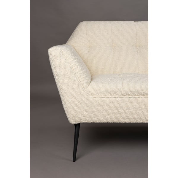 Divano bouclé crema 150 cm Kate - Dutchbone-image-4
