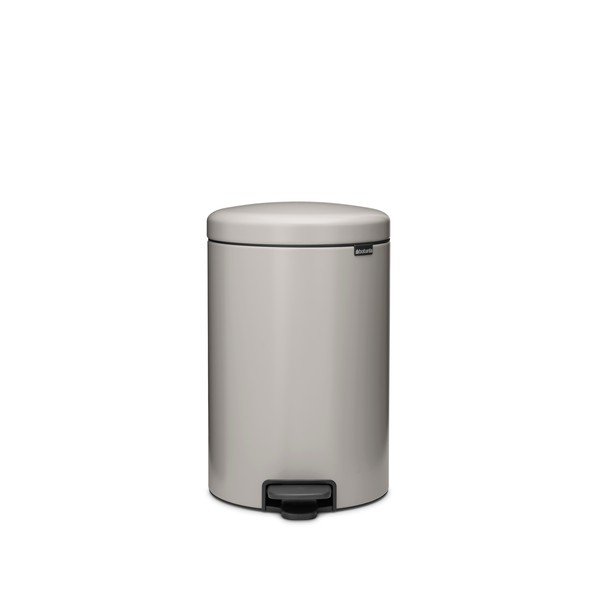 Cestino per la spazzatura grigio chiaro in acciaio con pedale 20 l NewIcon – Brabantia
