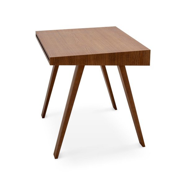 Scrivania marrone con gambe in frassino , 140 x 70 cm 4.9 - EMKO-image-4