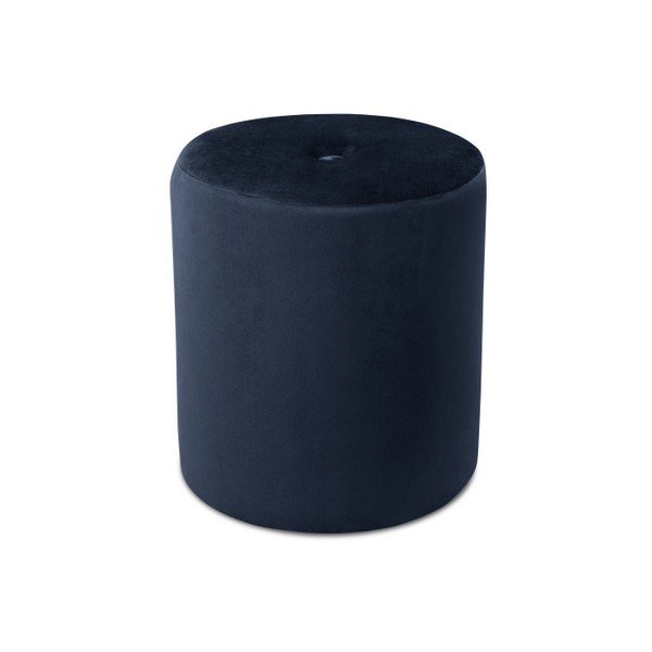 Pouf blu scuro , ⌀ 40 cm Fiore - Mazzini Sofas-image-2