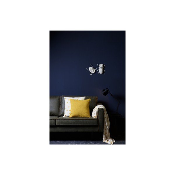 Divano verde scuro con rivestimento in pelle riciclata, 190 cm Rodeo - BePureHome-image-4