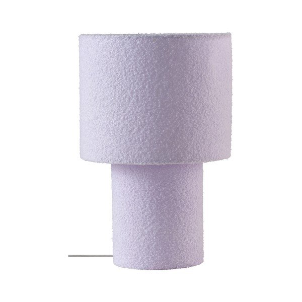 Lampada da tavolo lavanda in tessuto (altezza totale 44 cm) Aubra – Jotex