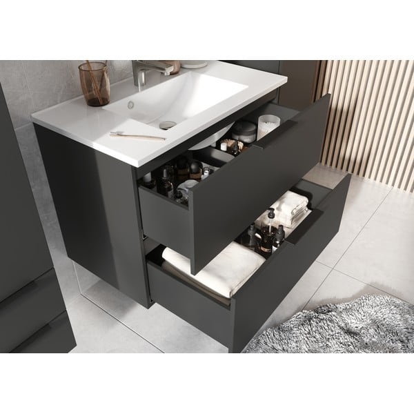 Set da bagno antracite Crandon - Germania-image-1