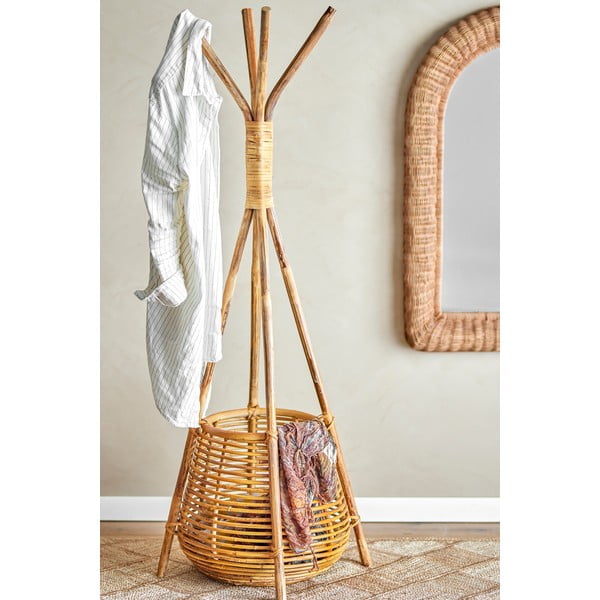 Appendiabiti in rattan in colore naturale Salerno - Bloomingville-image-1