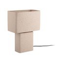 Lampada da tavolo beige in metallo (altezza totale 33 cm) Boaz Recto – Leitmotiv