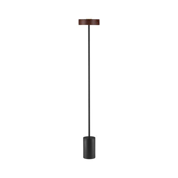 Lampada da terra LED nera/colore naturale scuro in metallo (altezza totale 135 cm) Thea – Nova Luce