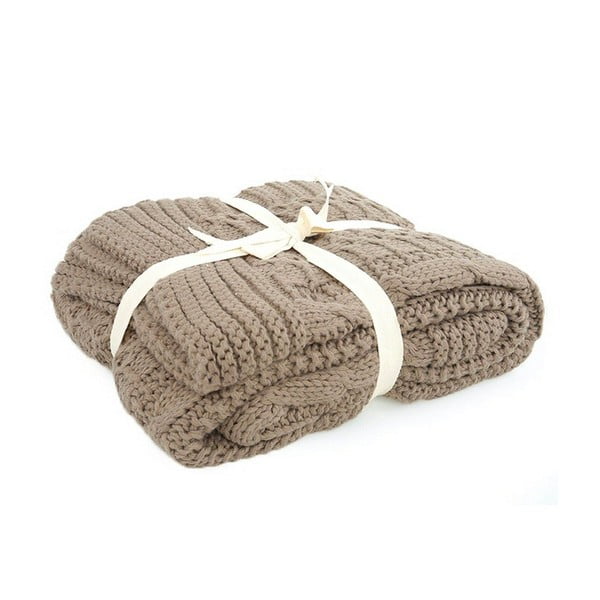 Copriletto marrone Teto, 130 x 170 cm - Homemania Decor-image-1