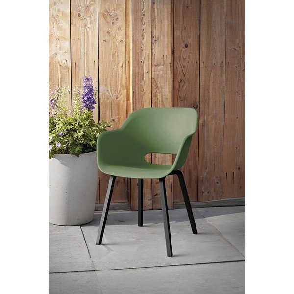 Sedie da esterno in set verdi in metallo/in plastica 2 pz Noa Duo – Keter-image-1